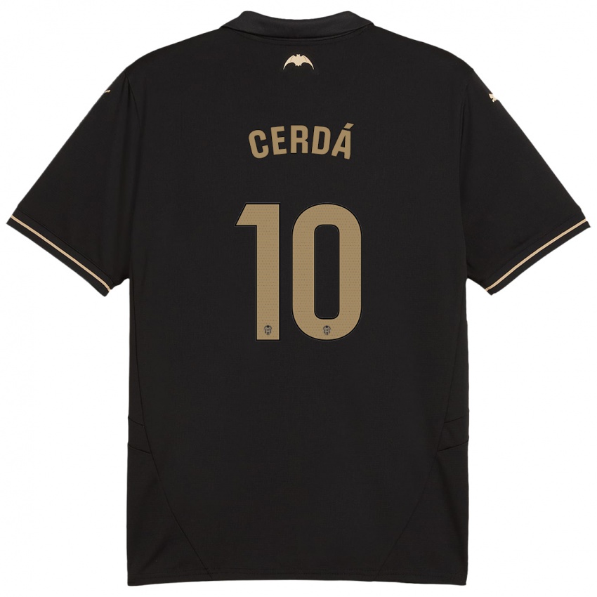 Criança Camisola Alex Cerdá #10 Preto Alternativa 2024/25 Camisa Brasil