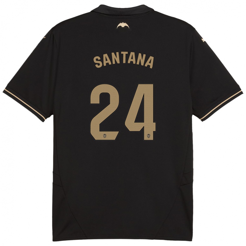 Criança Camisola Ismael Santana #24 Preto Alternativa 2024/25 Camisa Brasil