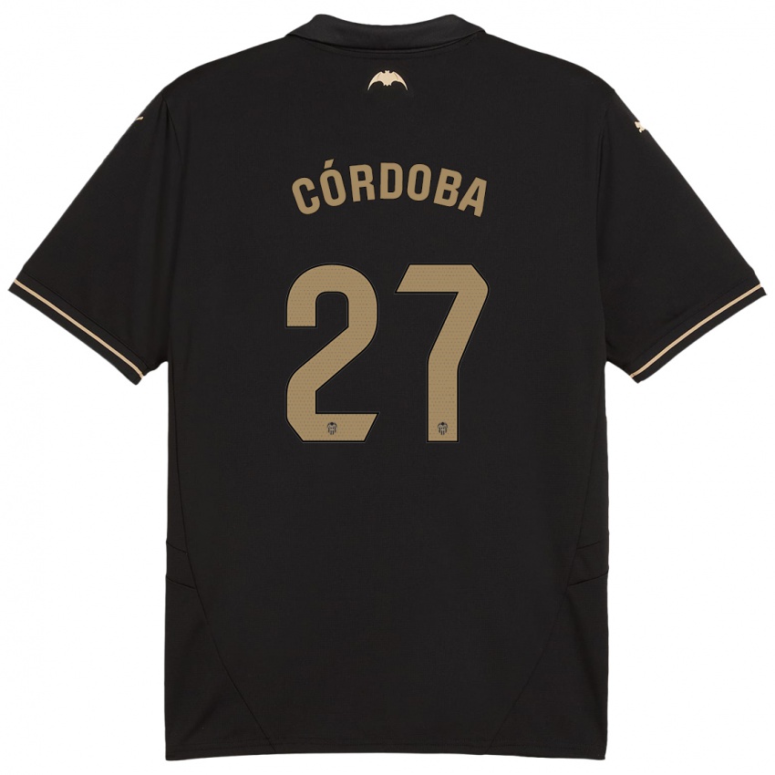 Criança Camisola Iker Córdoba #27 Preto Alternativa 2024/25 Camisa Brasil