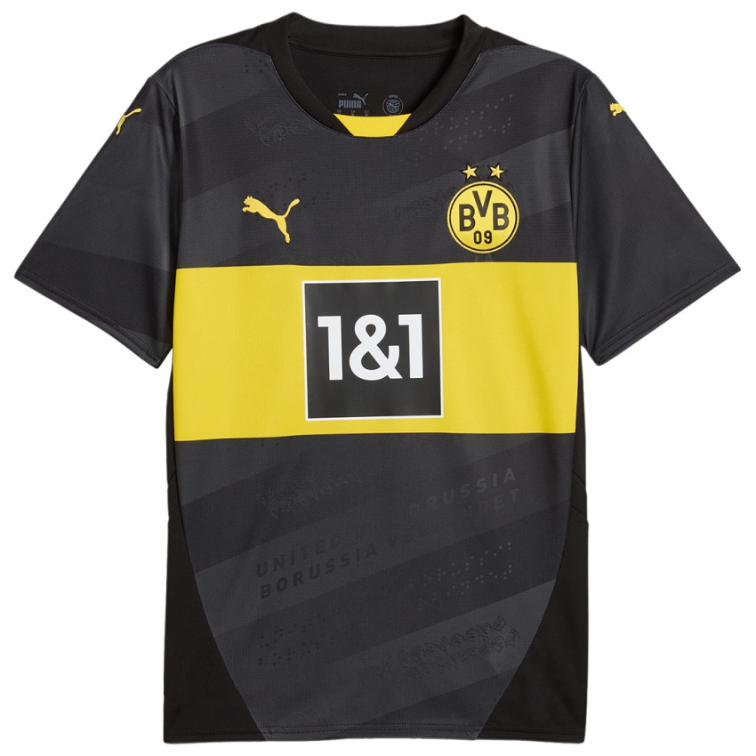 Criança Camisola Giovanni Reyna #7 Amarelo Preto Alternativa 2024/25 Camisa Brasil