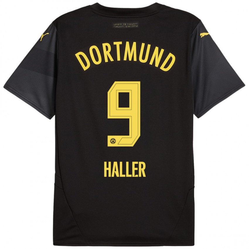 Criança Camisola Sebastien Haller #9 Amarelo Preto Alternativa 2024/25 Camisa Brasil