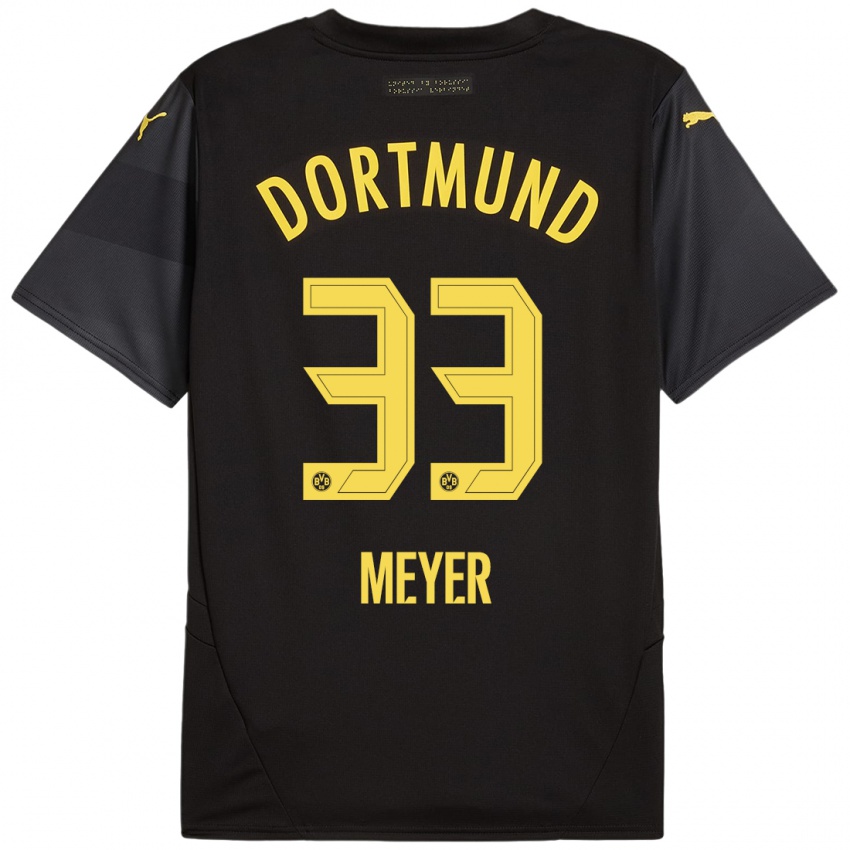 Criança Camisola Alexander Meyer #33 Amarelo Preto Alternativa 2024/25 Camisa Brasil