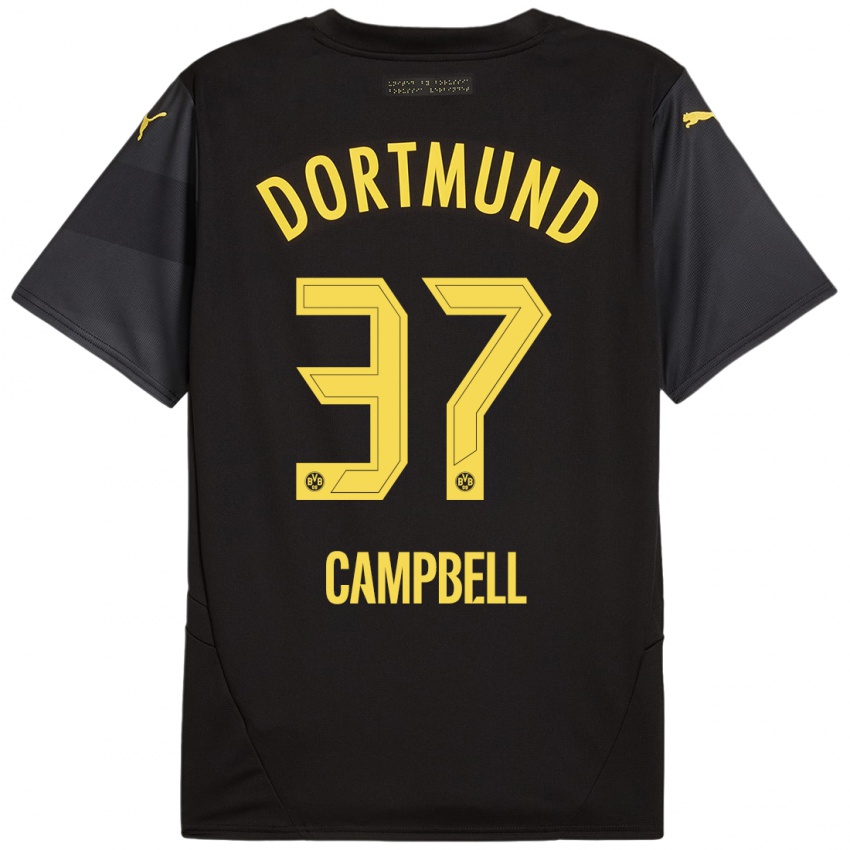 Criança Camisola Cole Campbell #37 Amarelo Preto Alternativa 2024/25 Camisa Brasil