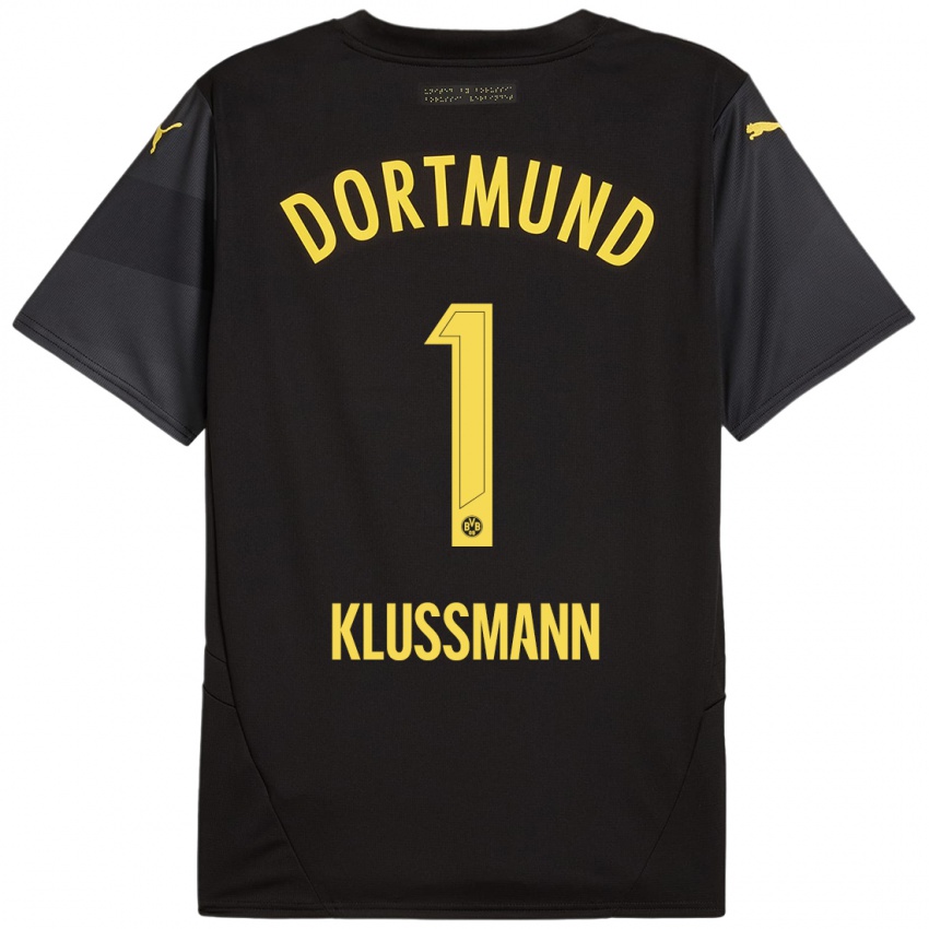 Criança Camisola Leon Klußmann #1 Amarelo Preto Alternativa 2024/25 Camisa Brasil