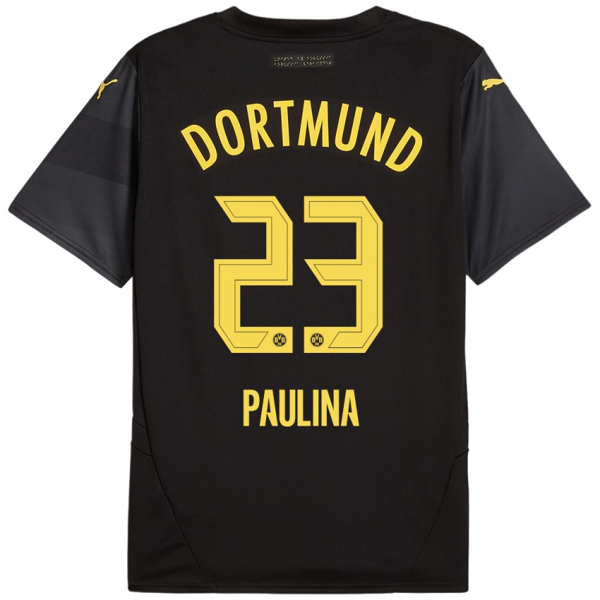 Criança Camisola Jordi Paulina #23 Amarelo Preto Alternativa 2024/25 Camisa Brasil