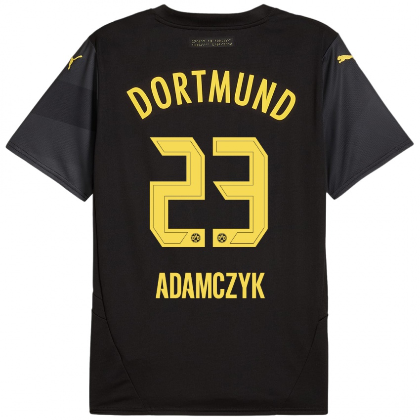 Criança Camisola Nico Adamczyk #23 Amarelo Preto Alternativa 2024/25 Camisa Brasil