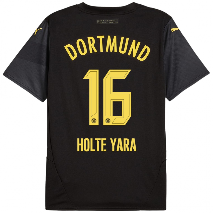 Criança Camisola Ten Holte Yara #16 Amarelo Preto Alternativa 2024/25 Camisa Brasil