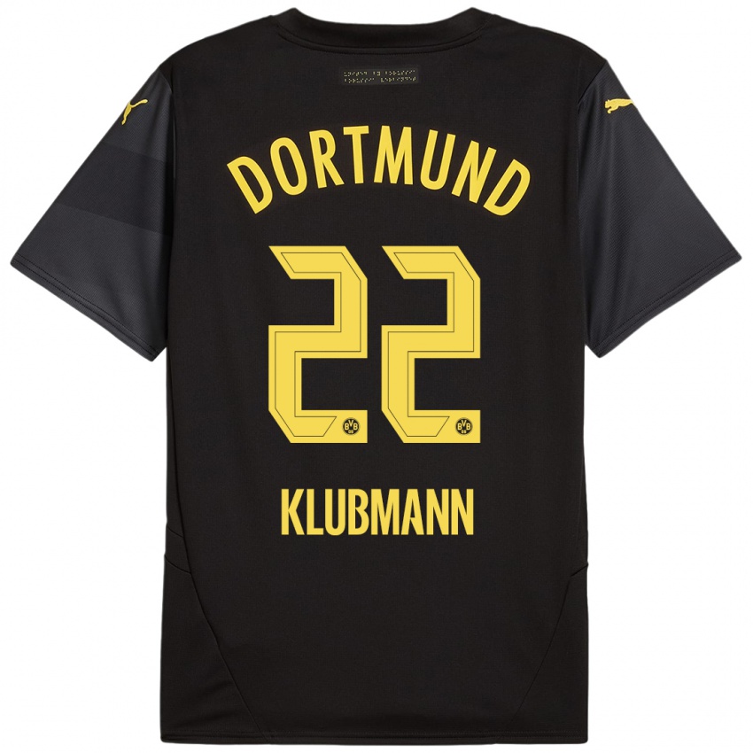 Criança Camisola Leon Klubmann #22 Amarelo Preto Alternativa 2024/25 Camisa Brasil