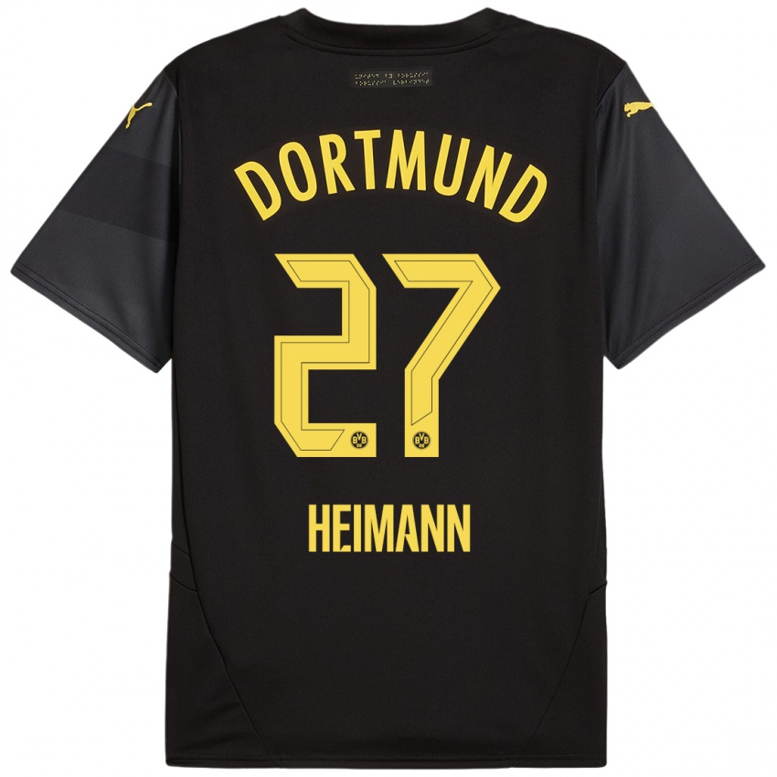 Criança Camisola Wesley Heimann #27 Amarelo Preto Alternativa 2024/25 Camisa Brasil