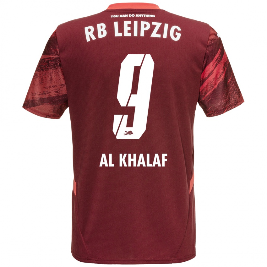 Criança Camisola Abdul Al Khalaf #9 Borgonha Alternativa 2024/25 Camisa Brasil