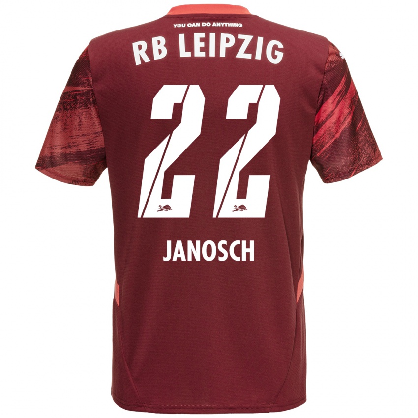 Criança Camisola Luca Janosch #22 Borgonha Alternativa 2024/25 Camisa Brasil