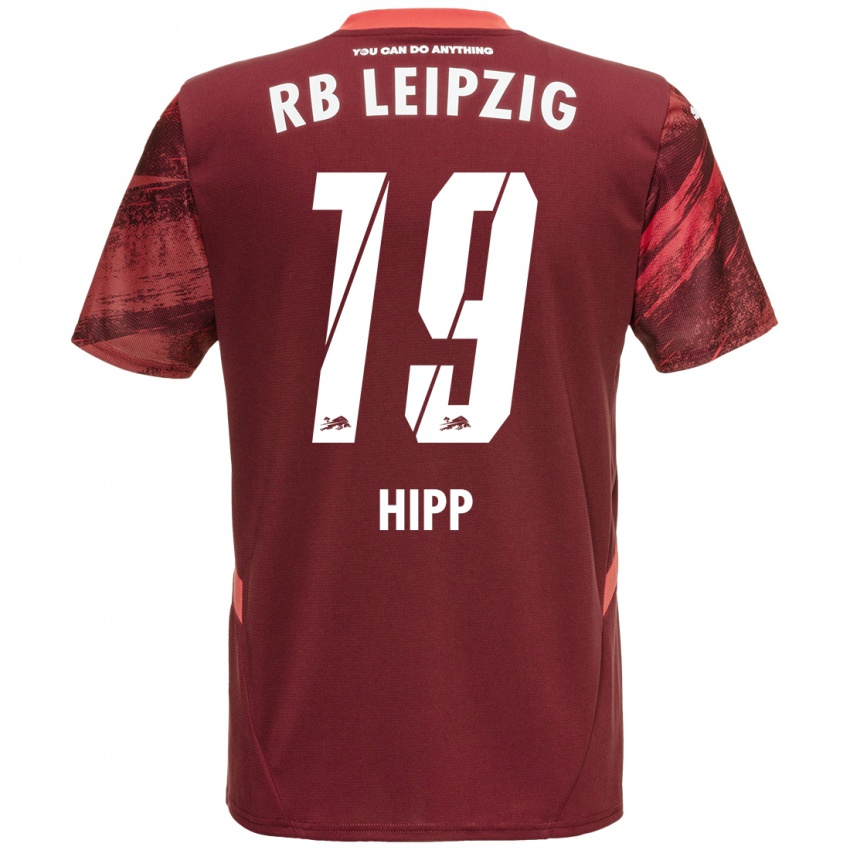 Criança Camisola Jenny Hipp #19 Borgonha Alternativa 2024/25 Camisa Brasil