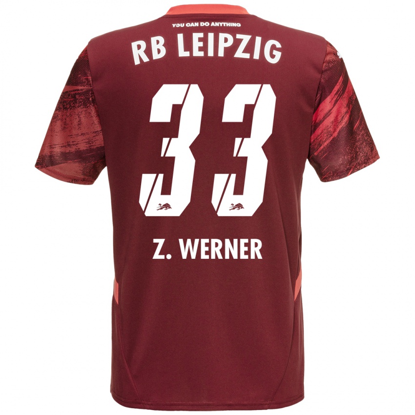 Criança Camisola Zoé Werner #33 Borgonha Alternativa 2024/25 Camisa Brasil