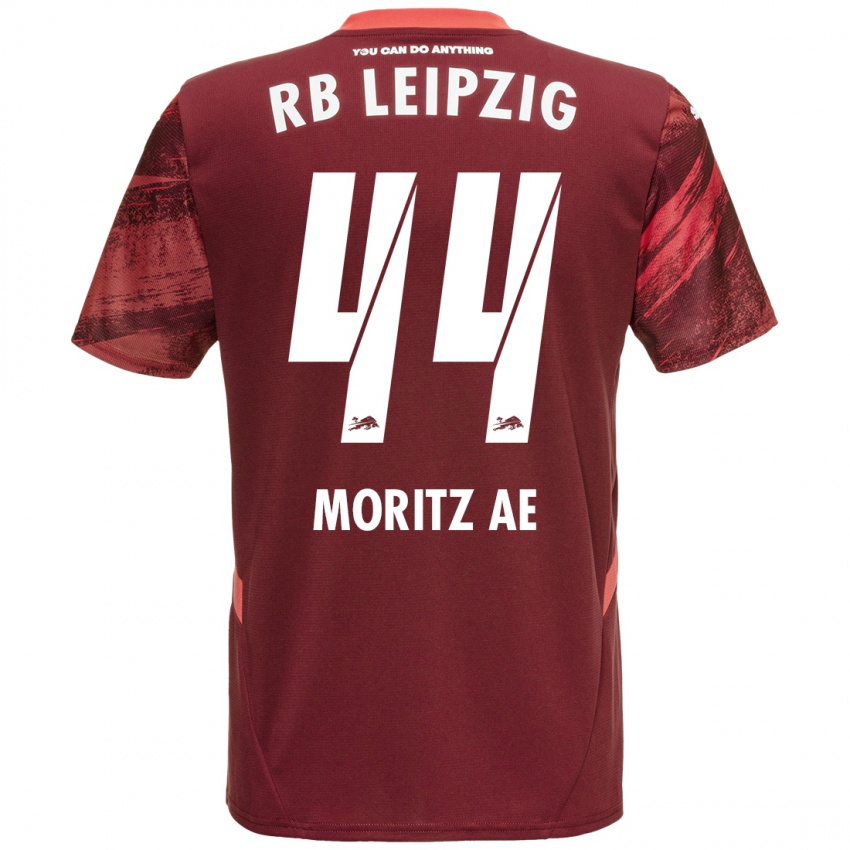 Criança Camisola Moritz Aé #44 Borgonha Alternativa 2024/25 Camisa Brasil