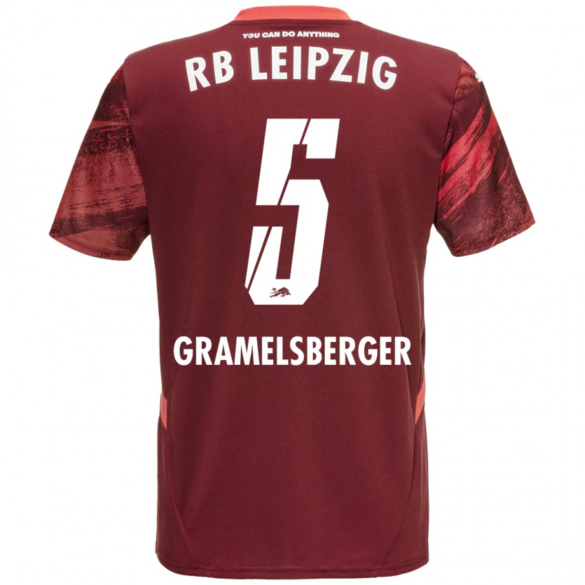 Criança Camisola Lennert Gramelsberger #5 Borgonha Alternativa 2024/25 Camisa Brasil