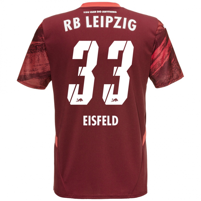 Criança Camisola Tom Eisfeld #33 Borgonha Alternativa 2024/25 Camisa Brasil