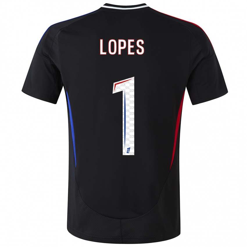 Criança Camisola Anthony Lopes #1 Preto Alternativa 2024/25 Camisa Brasil