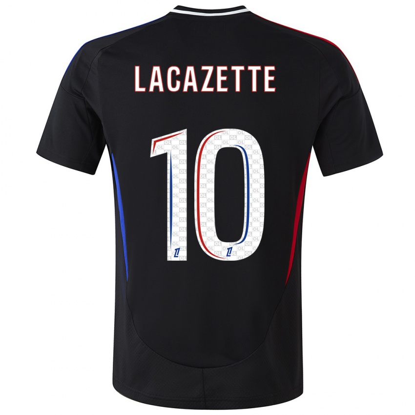 Criança Camisola Alexandre Lacazette #10 Preto Alternativa 2024/25 Camisa Brasil