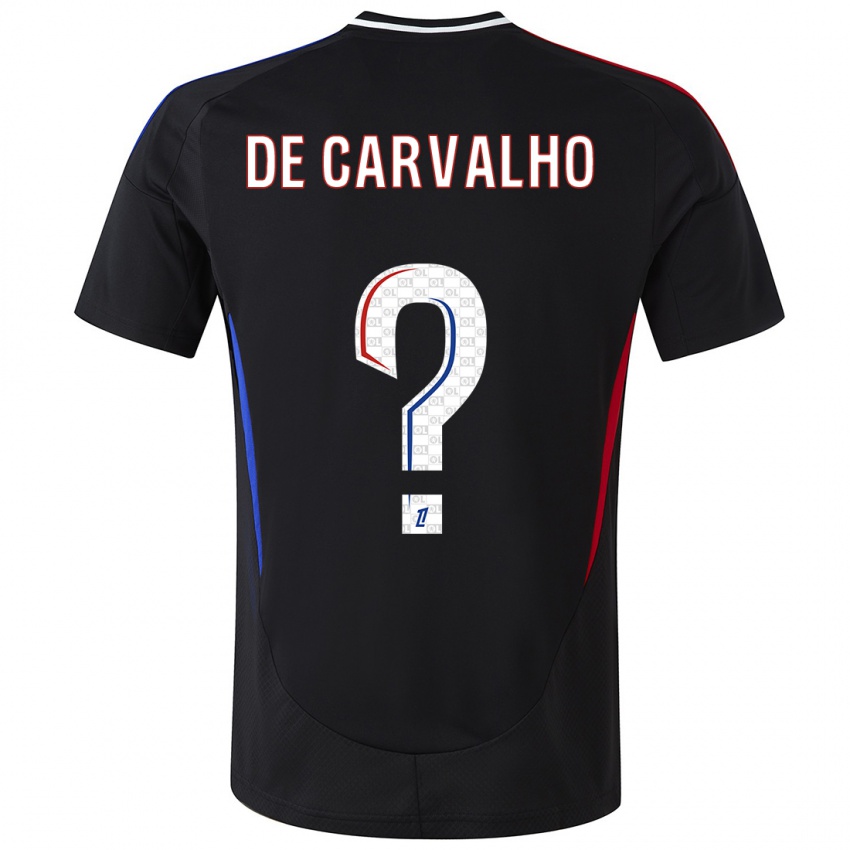 Criança Camisola Mathys De Carvalho #0 Preto Alternativa 2024/25 Camisa Brasil