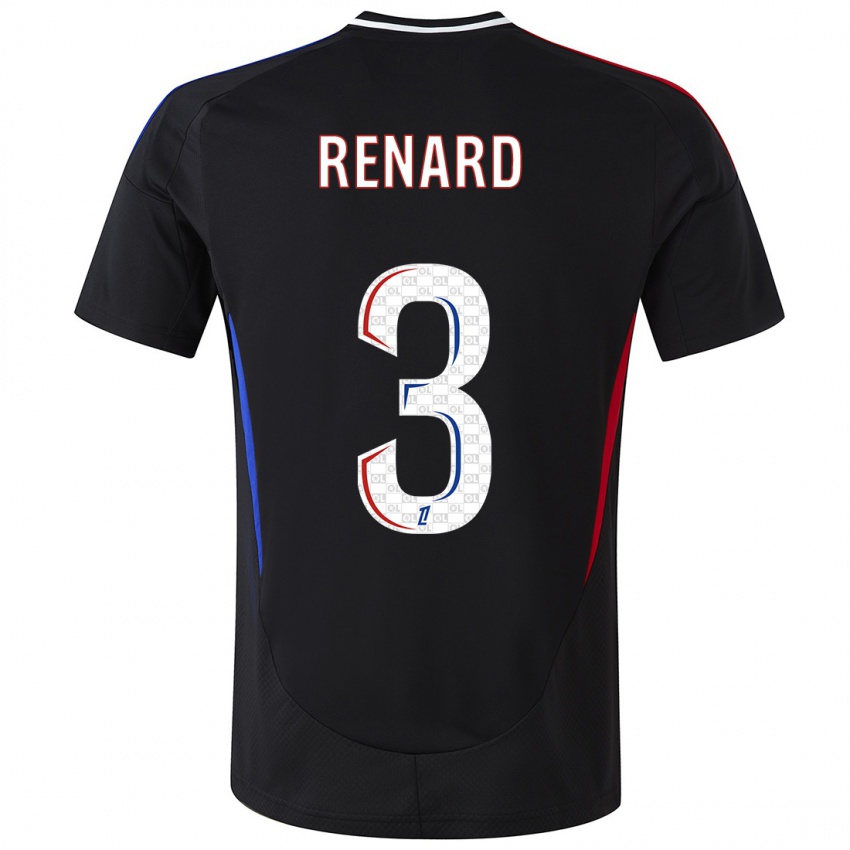 Criança Camisola Wendie Renard #3 Preto Alternativa 2024/25 Camisa Brasil