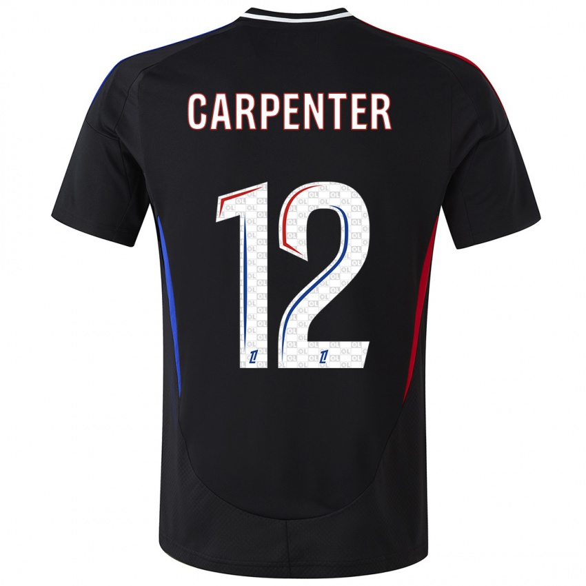 Criança Camisola Ellie Carpenter #12 Preto Alternativa 2024/25 Camisa Brasil