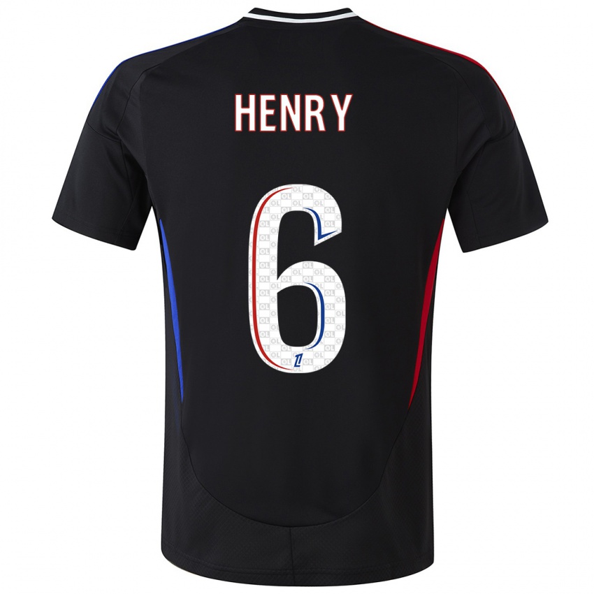 Criança Camisola Amandine Henry #6 Preto Alternativa 2024/25 Camisa Brasil