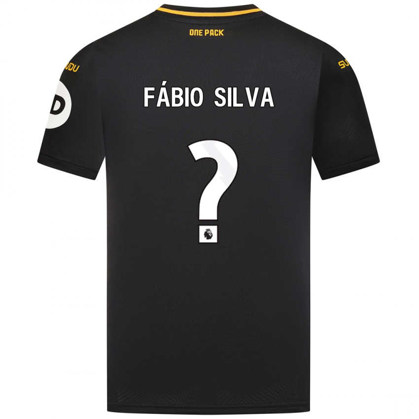 Criança Camisola Fabio Silva #0 Preto Alternativa 2024/25 Camisa Brasil