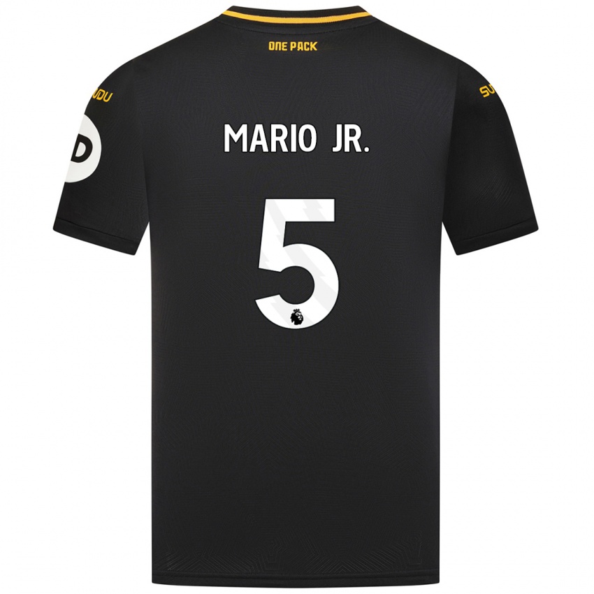 Criança Camisola Mario Lemina #5 Preto Alternativa 2024/25 Camisa Brasil