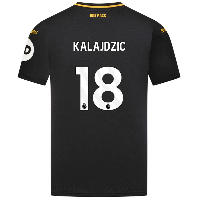 Criança Camisola Sasa Kalajdzic #18 Preto Alternativa 2024/25 Camisa Brasil