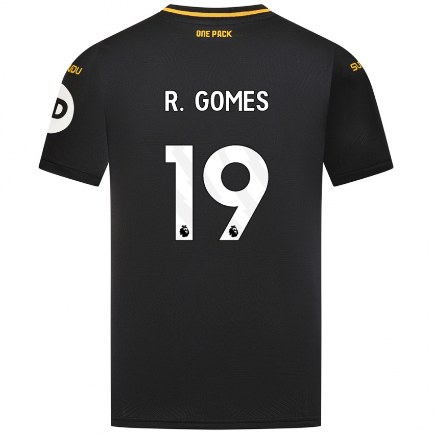 Criança Camisola Rodrigo Gomes #19 Preto Alternativa 2024/25 Camisa Brasil