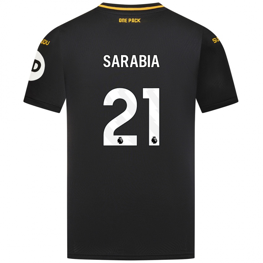 Criança Camisola Pablo Sarabia #21 Preto Alternativa 2024/25 Camisa Brasil