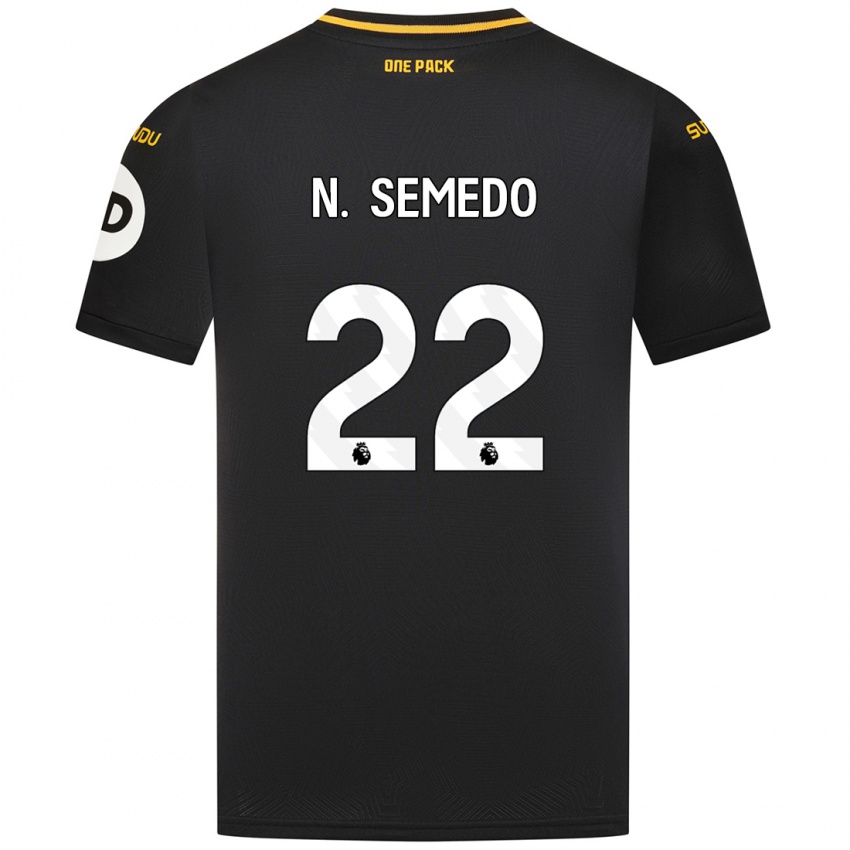 Criança Camisola Nelson Semedo #22 Preto Alternativa 2024/25 Camisa Brasil