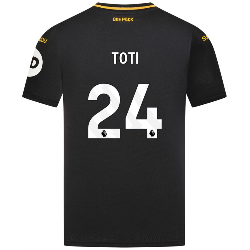 Criança Camisola Toti #24 Preto Alternativa 2024/25 Camisa Brasil