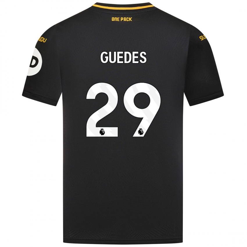 Criança Camisola Goncalo Guedes #29 Preto Alternativa 2024/25 Camisa Brasil