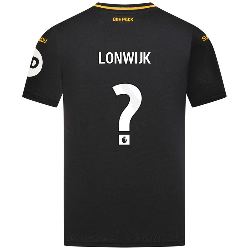 Criança Camisola Nigel Lonwijk #0 Preto Alternativa 2024/25 Camisa Brasil