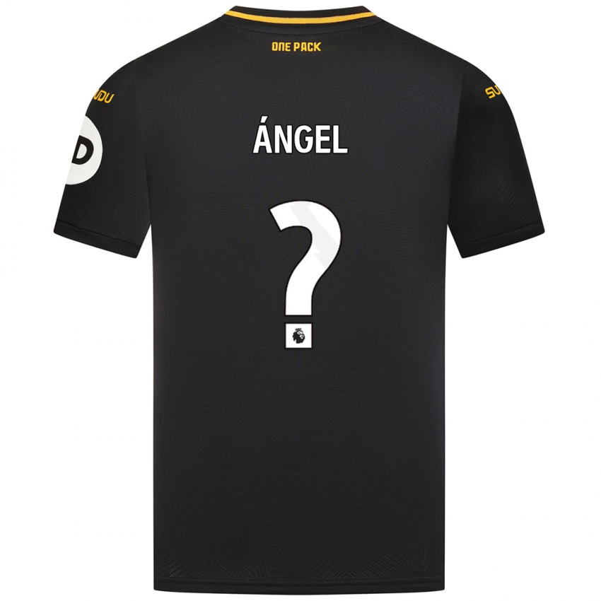 Criança Camisola Dani Ángel #0 Preto Alternativa 2024/25 Camisa Brasil