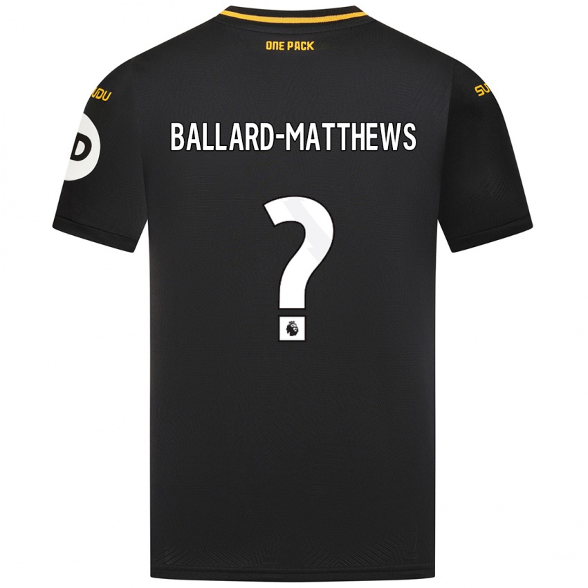 Criança Camisola Emilio Ballard-Matthews #0 Preto Alternativa 2024/25 Camisa Brasil