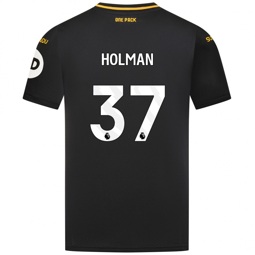 Criança Camisola Fletcher Holman #37 Preto Alternativa 2024/25 Camisa Brasil