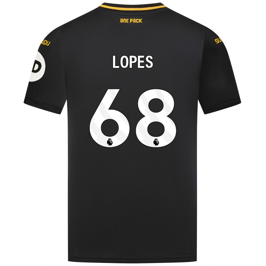 Criança Camisola Leo Lopes #68 Preto Alternativa 2024/25 Camisa Brasil