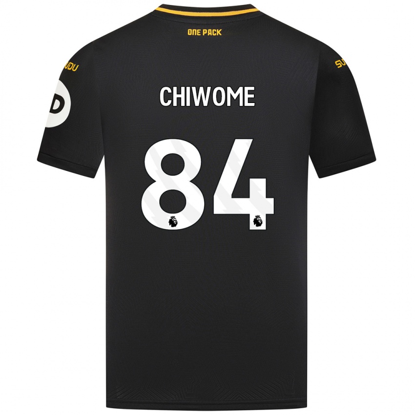 Criança Camisola Leon Chiwome #84 Preto Alternativa 2024/25 Camisa Brasil