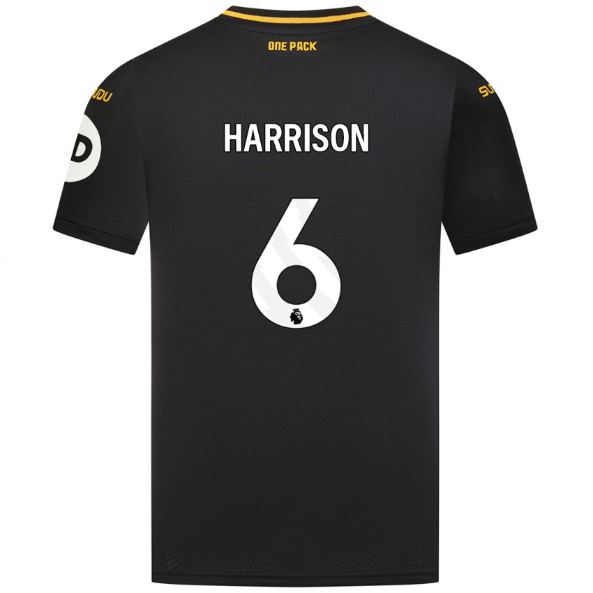 Criança Camisola Lexie Harrison #6 Preto Alternativa 2024/25 Camisa Brasil