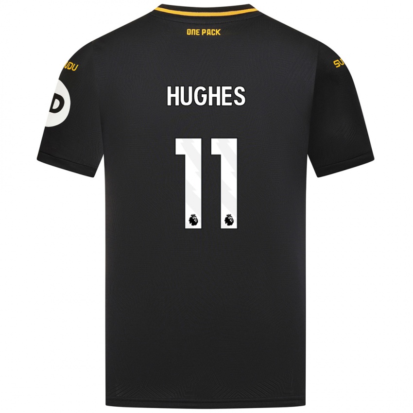 Criança Camisola Amber Hughes #11 Preto Alternativa 2024/25 Camisa Brasil