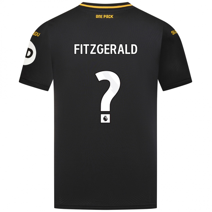 Criança Camisola Kyle Fitzgerald #0 Preto Alternativa 2024/25 Camisa Brasil