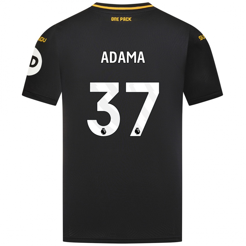 Criança Camisola Adama Traore #37 Preto Alternativa 2024/25 Camisa Brasil