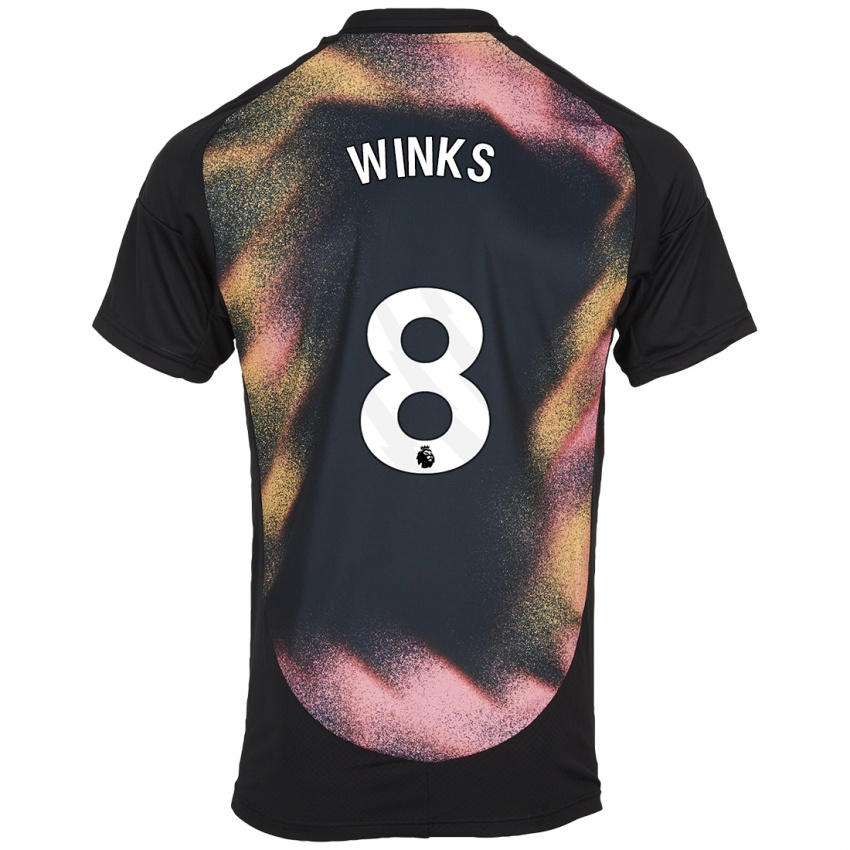 Criança Camisola Harry Winks #8 Preto Branco Alternativa 2024/25 Camisa Brasil