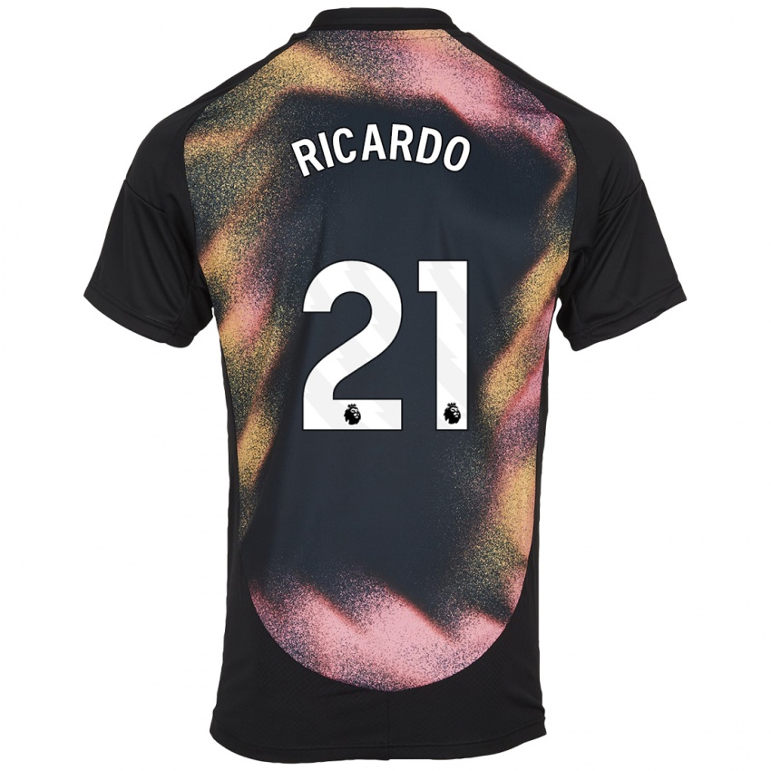 Criança Camisola Ricardo Pereira #21 Preto Branco Alternativa 2024/25 Camisa Brasil