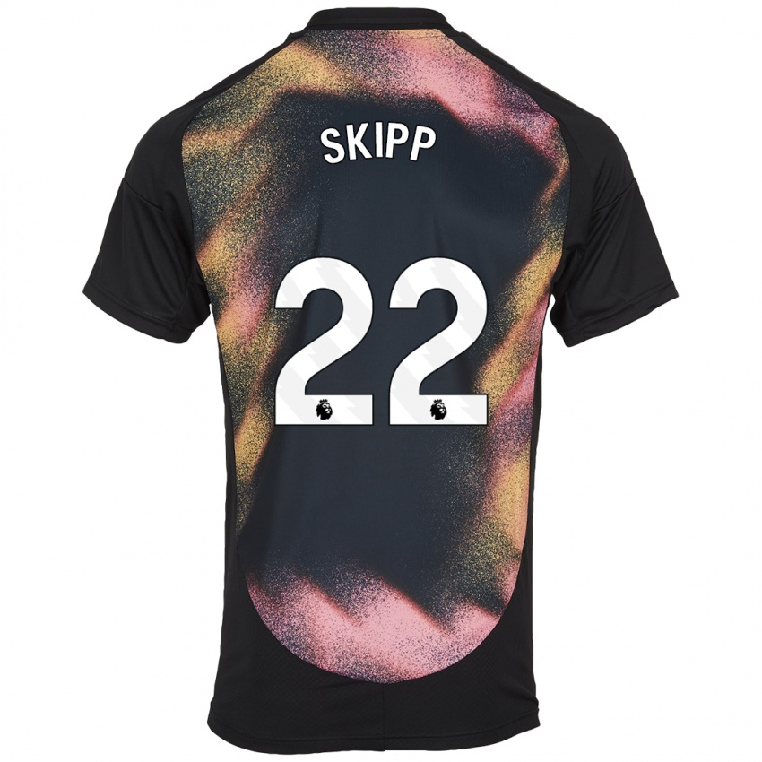 Criança Camisola Oliver Skipp #22 Preto Branco Alternativa 2024/25 Camisa Brasil