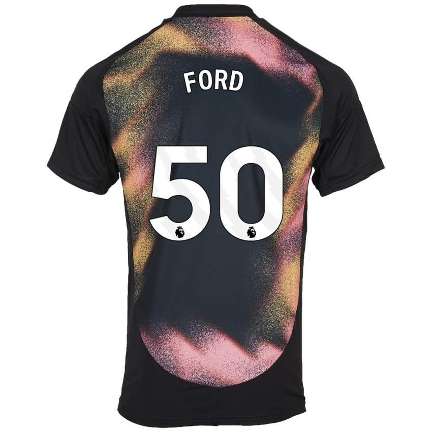 Criança Camisola Harvey Godsmark-Ford #50 Preto Branco Alternativa 2024/25 Camisa Brasil