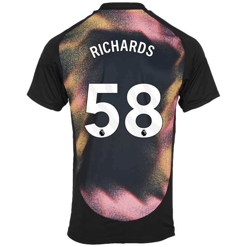 Criança Camisola Amani Richards #58 Preto Branco Alternativa 2024/25 Camisa Brasil