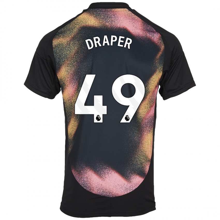 Criança Camisola Denny Draper #49 Preto Branco Alternativa 2024/25 Camisa Brasil